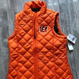 Women’s NFL Apparel brand orange BENGALS vest